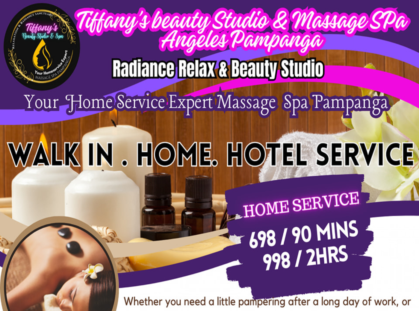 Tiffany's Beauty & Massage SPA Banner