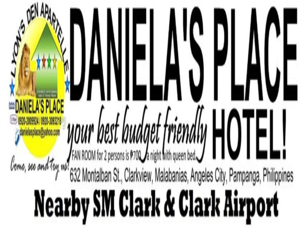 Daniela's Place - Lyon's Den Apartelle Banner